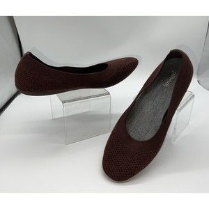 ALLBIRDS Women's Tree Breezers TB Ballet Flat Shoes Slip On Plum Purple Size 9.5